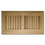 WHITE OAK WV-Unfinished White Oak Wood Vent 6 x 12 Flush Mount