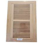 WHITE OAK WV-Unfinished White Oak Wood Vent 6 X 14 Flush Mount