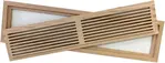 WHITE OAK W/O Flush Vent 4' x 30.5' opening with frame overall outer dimensions 7' x 33 1/2' max